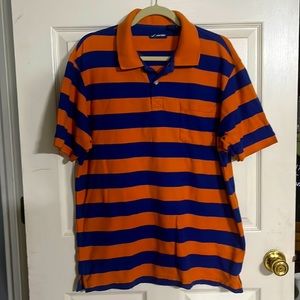 Mens short sleeve polo Jantzen Orange and Blue